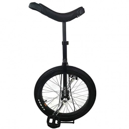 AZYQ Unicycles Azyq 20" Unicycles, Kid's / Adult's Trainer Unicycle Height Adjustable, Skidproof Butyl Mountain Tire Balance Cycling Exercise Bike Bicycle, Black, 20 inch
