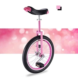AZYQ Bike Azyq Girl's / Kid's / Adult's / Woman's Trainer Unicycle, 16" / 18" / 20" Wheel Unicycle Balance Bike Training Bicycle for Ages 9 Years & up, Pink, 20 Inch Wheel
