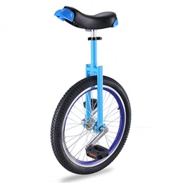 AHAI YU Bike Blue Unicycles for Boy / Girl / Women / Beginners, Adults Outdoor Sports One Wheel Bike with Adjustable Saddle, Best (Size : 18INCH WHEEL)