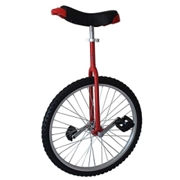 LoJax Unicycles Kid's / Adult's Trainer Unicycle Large Balance Unicycle Bike 24 Inch, for Adults / Teen / Girls / Boys, Female / Male Unicycle with Alloy Rim and Adjustable Seat, Best Birthday Gift (Red 24 Inch Wheel)