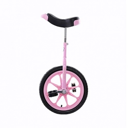 AHAI YU Bike Kids Unicycle 16 Inch Big Kid Unicycle Bike, ABS Rim & Skid Proof Mountain Tire Balancing Unicycles, for Outdoor Sports Fitness Exercise Girl / Boy (Color : PINK)