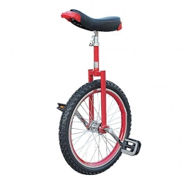 TTRY&ZHANG Fahrräder TTRY&ZHANG Kinder / Kind / Jungen (07.10.12.14.18.18 Jahre alt) Unicycle, Erwachsene / super-hohe 24-Zoll-Radsport-Balance-Radfahren, mit Skidfest-Reifen, (Color : RED, Size : 18INCH)