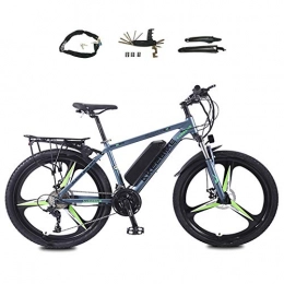 AZUOYI Fahrräder AZUOYI Elektrofahrrad Ebike Mountainbike, 26" Elektrisches Fahrrad mit 36V 8Ah / 10Ah / 13Ah 350W Lithium-Batterie und 27-Gang, Grau, 36V10Ah