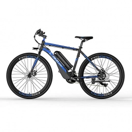 LANKELEISI Fahrräder LANKELEISI 700C Elektrofahrrad-Rennrad, 36V 20Ah Batterie mit großer Kapazität, Karosserie-förmiges Aluminiumlegierungs-Karosseriedesign mit 400-W-Motor (Blue-Black, Verbessert)