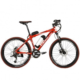 LANKELEISI Fahrräder LANKELEISI MX2000D, 48V 10Ah Elektrofahrrad, 26" Big Power Lithium Batterie Mountainbike, 27 Geschwindigkeiten, 30~40km / h, Federgabel, Scheibenbremse (Rot, Standard)