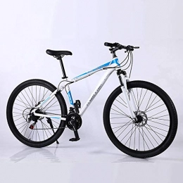 Aigrun Mountainbike 21/24/27 Geschwindigkeit Mountainbike Ultraleichtes Fahrrad Aus Aluminiumlegierung Doppelscheibenbremse Fahrrad Outdoor-Sport Mountainbike-27Speed Weiß Blau