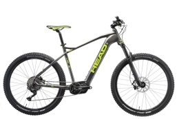 HEAD Mountainbike HEAD Unisex – Erwachsene Lagos Ride E-Mountainbike, grau metallic / grün, 46