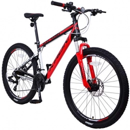 KRON Mountainbike KRON XC-100 Hardtail Aluminium Mountainbike 26 Zoll, 21 Gang Shimano Kettenschaltung mit Scheibenbremse | 16 Zoll Rahmen MTB Erwachsenen- und Jugendfahrrad | Schwarz & Rot