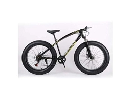 Generic Mountainbike Mountain Bike, Mountainbike 26 Zoll Offroad ATV 24-Gang-Schneemobil Speed ​​Mountainbike 4.0 Big Tire Wide Tire Bicycle, Silber, Schwarz, A.
