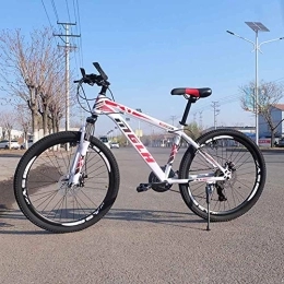  Mountainbike Mountainbike, Bulk 26"21-Gang-Fahrräder für Mann MTB Mountainbike, Carbon Steel Rennrad Doppelscheibenbremse