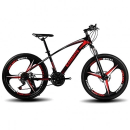 XER Mountainbike XER Mountainbike, 24-Zoll-Dreimesser-Laufrad Unisex-Mountainbike-Scheibenbremsen mit zweifacher Federung aus Kohlenstoffstahl, Red, 24speed
