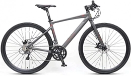 JIAWYJ Mountainbike YANGHAO-Mountainbike für Erwachsene- Erwachsene Rennrad, 16 Speed ​​Racing-Fahrradstudent, leichte Aluminium-Rennradfahrräder mit hydraulischen Scheibenbremsen, 700 * 32C Reifen (Farbe: Grau, Größe: B