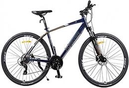 JIAWYJ Mountainbike YANGHAO-Mountainbike für Erwachsene- MTB-Frauen 26-Zoll-27-fach-Berg-Straßenfahrzeuge, doppelte Disc Aluminium Hartschwanz-Mountainbike, der Sitz kann eingestellt werden (Farbe: blau) (Farbe: grau) DG