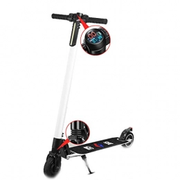 Daxiong Electric Scooter Daxiong Electric Scooter Adult Travel Two Rounds of Collapsible Mini Carbon Fiber Lithium Battery Scooter on Behalf of Driving, White, 25km
