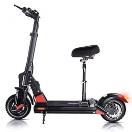 urbetter Electric Scooter Electric Scooters Adults,  500W Motor, 45KM Long Range, 50 kmh Folding E Scooters with Seat and Electronic Horn LCD Display Screen, Headlight,  10 inches Pneumatic Tires -C1 Pro