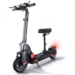 urbetter Electric Scooter Electric Scooters Adults,  500W Motor, 45KM Long Range, 50 kmh Folding E Scooters with Seat and Electronic Horn LCD Display Screen, LED Turn Signal,  10 inches Pneumatic Tires -C1 Pro