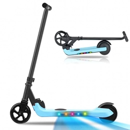 HappyBoard Electric Scooter HappyBoard HST Kids Electric Scooter E Scooter Kids Kick Electric Scooter with LED Light, 200W, up to 6KM / h, Foldable for Kids (Blue)