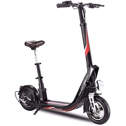 J&LILI Electric Scooter J&LILI E-Scooter, Foldable Movable Electric Scooter with Folding Seat 10, 160Kg Last 25Km / H for Work Shuttle Downtown Travel, 55~70km