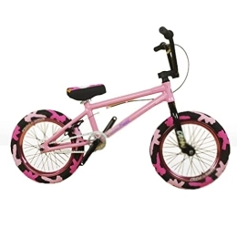 HESND BMX HESND Zxc Vélo BMX pour adultes 40, 6 cm en aluminium rose Mini Show Street Bike