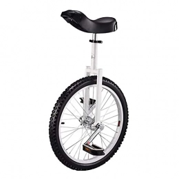  Monocycles Blanc Monocycle Cyclisme Sports De Plein Air Fitness, Support sans Roue De Monocycle Convient pour Hauteur 160Cm-175Cm, 20 Pouces (Couleur : Blanc, Taille : 20 Pouces) Durable