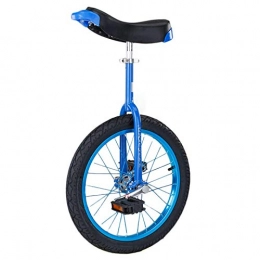 aedouqhr Monocycles Bleu 16" pour Enfants, 18" 20" vélo pour Adolescents Adultes, 24" vélo à Une Roue pour Personnes de Grande Taille, Cadre en Acier Solide * Jante en Alliage (Taille : 16 Pouces)