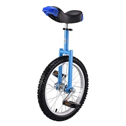 COCKE Monocycles COCKE 16" Kid's / Adulte Formateur Monocycle Hauteu Réglable, Anti-Dérapant Butyl Montagne Pneu Équilibre Cyclisme, Exercice Vélo Bike, Bleu