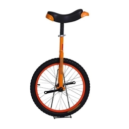 Dbtxwd Monocycles Dbtxwd Monocycle à Cadre de Roue de vélo avec siège de Selle à dégagement Confortable et Pneu antidérapant 14"à 24" vélo de Cyclisme, Orange, 24 inch