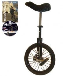 DODO Monocycles Dodo Monocycle 16 pouces (40cm) NOIR pour les enfants à partir de 7 ans + DVD offert