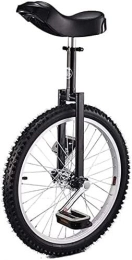 FOXZY Monocycles FOXZY Monocycle 18 Pouces vélo d'entraînement for Adultes et Adolescents avec Hauteur réglable, Trois Couleurs for Les monocycles de Sports de Plein air (Color : Black)
