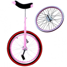GJZhuan Monocycles GJZhuan Monocycle 20 Pouces Leakproof Butyl Pneu Roue Vlo Roue Entraneur Monocycle Sports de Plein Air Fitness quilibre Cyclisme Exercice Adulte Entraneur Monocycle (Color : Pink)
