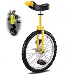 GJZhuan Monocycles GJZhuan Monocycle Adult Hauteur Ajustable Skidproof Pneus Mountain Solde Vlo Roue d'exercice Monocycle, Unisexe - Performance Monocycle (Color : Yellow)