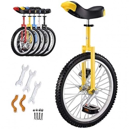 GJZhuan Monocycles GJZhuan Monocycle, Monocycle Enfant for 9-15 Year Old Child / Garons / Filles, Monocycle for Hommes / Femmes / Enfants de l'adulte Big, Grand 20inch Monocycle (Color : Yellow)