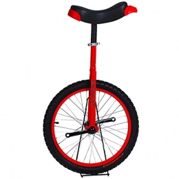 GJZhuan Monocycles GJZhuan Monocycle, Monocycles for Adultes Dbutants Entraneur Skidproof Pneus Mountain Roue Entraneur Monocycle quilibre Vlo d'exercice comme Cadeaux for Enfants (Color : Red, Size : 20inch)