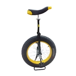 HH-CC Monocycles HH-CC 20" / 24" Wheel Trainer Monocycle Skidproof Butyl Tire Balance Cycling Exercise Outdoor Mountain Bike Bicycle with Extra Rough Tires (Color : with Parking Rack, Size : 20Inch) Durable, 20in