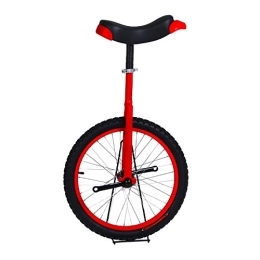 LRBBH Monocycles Monocycle D'EntraîNement de Roue, Roue de Fitness Acrobatique D'Exercice de Cyclisme D'éQuilibre AntidéRapant RéGlable Adapté Aux Enfants Adultes DéButants / 20 pouces / rouge