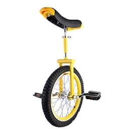 LRBBH Monocycles Monocycle, Equilibre à Roue Unique VéLos Acrobatiques Amusants Selle Ergonomique ProfiléE RéGlable AntidéRapante AdaptéE Aux Enfants DéButants / 18 inches / jaune