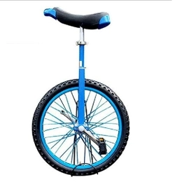 QWEASDF Monocycles QWEASDF 16" 18" 20", Monocycle vélo Hauteur réglable à Une Roue Monocycle Roue Cirque +Support de monocycle pour Ados / Kid's / Adulte Charge Montagne, Bleu, 16″