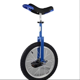 QWEASDF Monocycles QWEASDF Kid's / Adulte Formateur Monocycle Hauteur Réglable Anti-dérapant Butyl Montagne Pneu Équilibre Cyclisme Exercice Vélo Bike 16", 18", 20", 24", Bleu, 18″