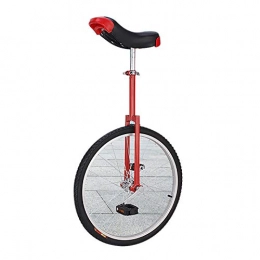 QWEASDF Monocycles QWEASDF Monocycle 16", 18", 20" Ajustable Pouces pour Enfants Jeunes Monocycles Débutants, Sports de Plein air Exercice de Fitness, Rouge, 18”