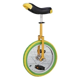 QWEASDF Monocycles QWEASDF Monocycle 16", 18", 20" Ajustable Pouces pour Enfants Jeunes Monocycles Débutants, Sports de Plein air Exercice de Fitness, Vert, 16“