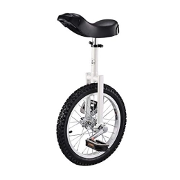 QWEASDF Monocycles QWEASDF Monocycle, Ajustable 16″, 18″, 20″, 24″ pour Enfants Jeunes Monocycles Débutants Charge maximale 150Kg, Blanc, 20″