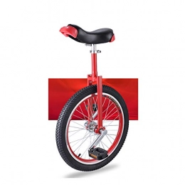 QWEASDF Monocycles QWEASDF Monocycle Ajustable 16, 18, 20 Pouces pour Enfants Jeunes Monocycles Débutants Charge maximale 150 Kg, Rouge, 16″