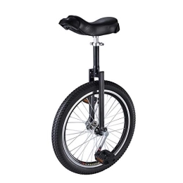 QWEASDF Monocycles QWEASDF Monocycle, Ajustable 16", 18", 20" Pouces pour Enfants Jeunes Monocycles Débutants, Sports de Plein air Fitness Exercice Santé, Noir, 20″
