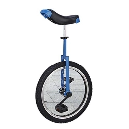 QWEASDF Monocycles QWEASDF Monocycle Ajustable Pouces pour Enfants Jeunes Monocycles Débutants, 16", 18", 20", 24" Sports de Plein air Exercice de Fitness, Bleu, 18”