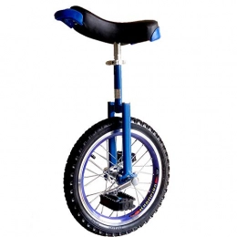 QWEASDF Monocycles QWEASDF Monocycle / vélo à Une Roue Hauteur réglable Charge maximale 150 Kg, Cirque jonglage monocycle Artiste Mono Roue Argent-Noir 16", 18", 20", 24", Bleu, 18”