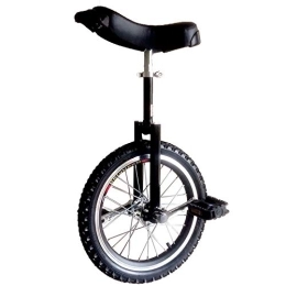 QWEASDF Monocycles QWEASDF Monocycle / vélo à Une Roue Hauteur réglable Charge maximale 150 Kg, Cirque jonglage monocycle Artiste Mono Roue Argent-Noir 16", 18", 20", 24", Noir, 18”