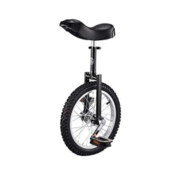 QWEASDF Monocycles QWEASDF Monocycle / vélo à Une Roue Hauteur réglable Charge maximale 150 Kg, jonglage monocycle Artiste 16-20 Pouces Mono Roue, Noir, 20″