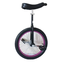 QWEASDF Monocycles QWEASDF Monocycle, vélo à Une Roue Hauteur réglable Charge maximale 85 Kg, Cirque jonglage monocycle Artiste 16, 18, 20 Pouces Mono Roue, Noir, 18″