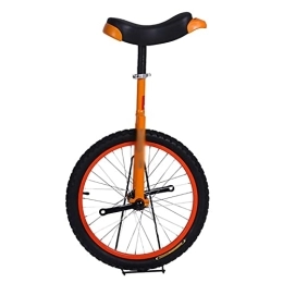  Monocycles Roue Monocycles pour Adultes Enfants Hommes Adolescents Garçon Rider 18 Pouces Monocycle Anti-Fuite Butyl Pneu Roue Vélo Exercice, Orange (Color : Orange, Size : 18Inch) Durable