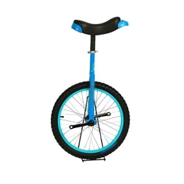  Monocycles Siège de vélo 14" à 24" Cadre de Roue de vélo monocycle vélo avec siège de Selle Confortable et Pneu antidérapant (Rouge 18 Pouces)